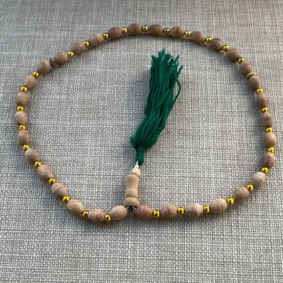 Handmade Religious Prayer Tasbeeh Brown Real wood Beads Pray Beads Lot of 2 - Picture 6 of 10